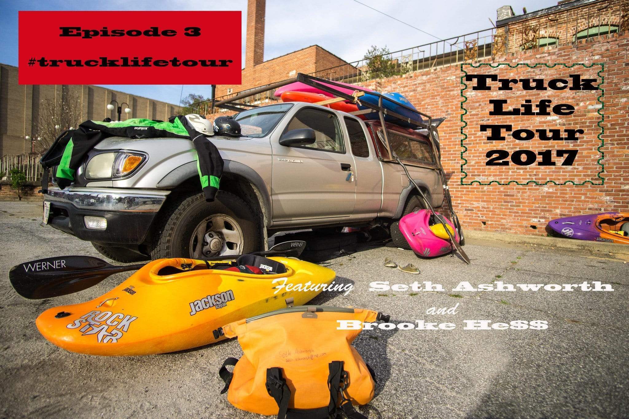 Truck Life Tour. Episode 3.  Whitewater kayaking in Columbus, Georgia, USA. - dewerstone