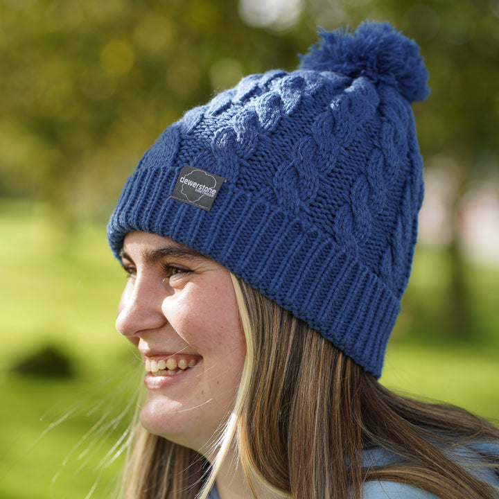 Voyager Chunky Knit Beanie - Blue