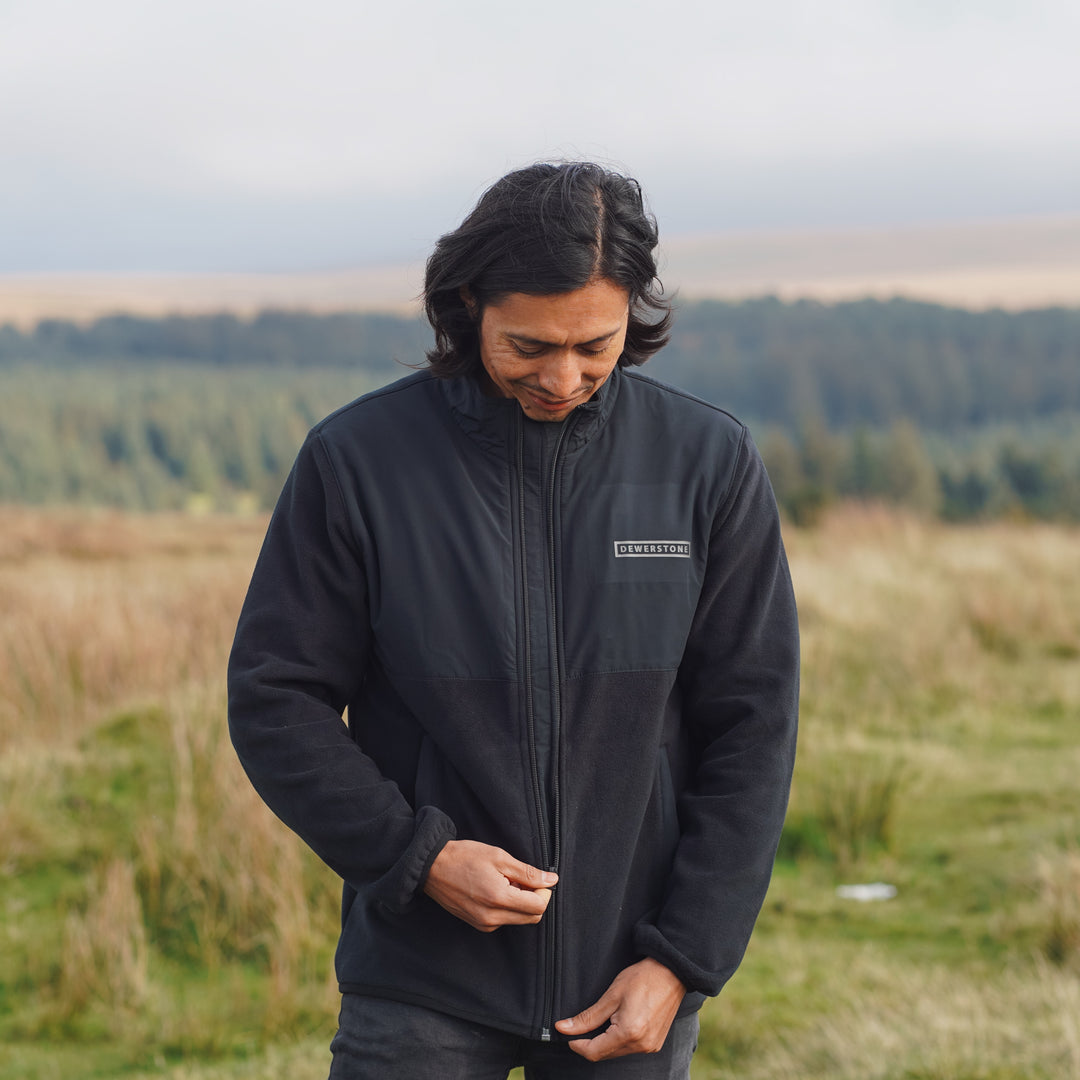 Explorer Recycled Polar Fleece Jacket - Black