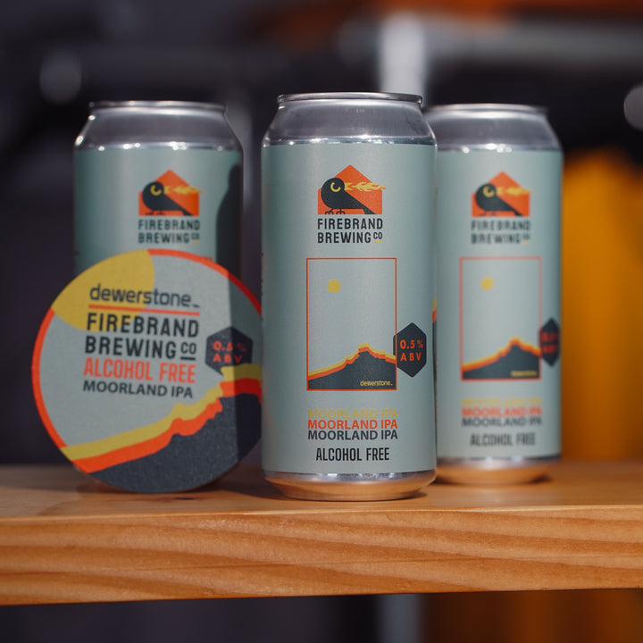 Moorland Alcohol-Free IPA dewerstone x Firebrand Brewing Collab Beer