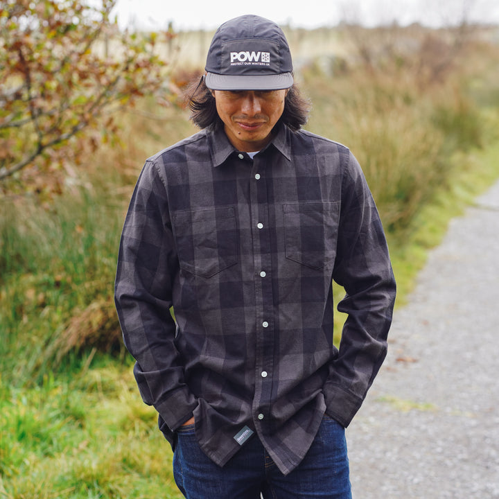 Flannel Check Shirt - Black Graphite