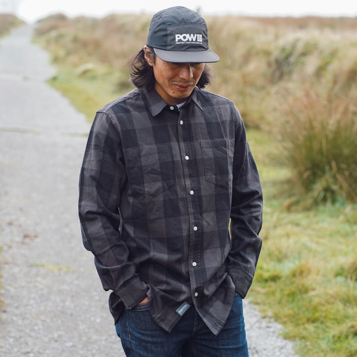 Flannel Check Shirt - Black Graphite