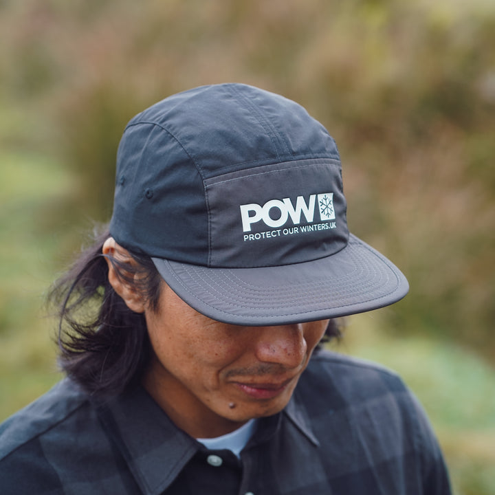 Protect Our Winters x dewerstone - Five Panel Camper Cap - Black Graphite