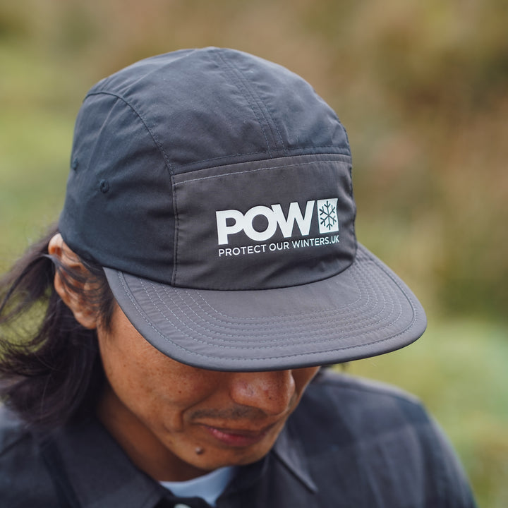 Protect Our Winters x dewerstone - Five Panel Camper Cap - Black Graphite