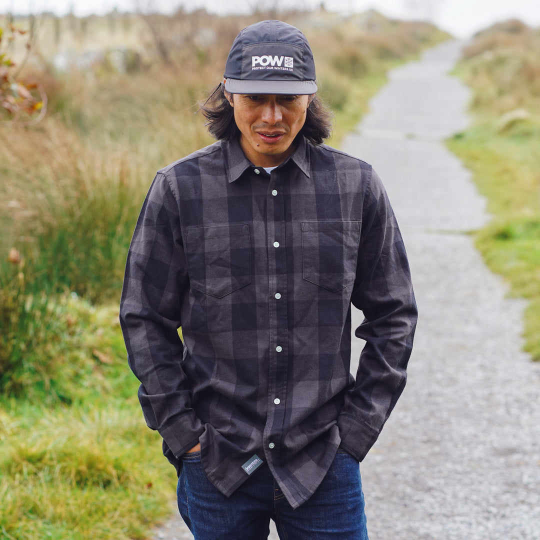 Flannel Check Shirt - Black Graphite