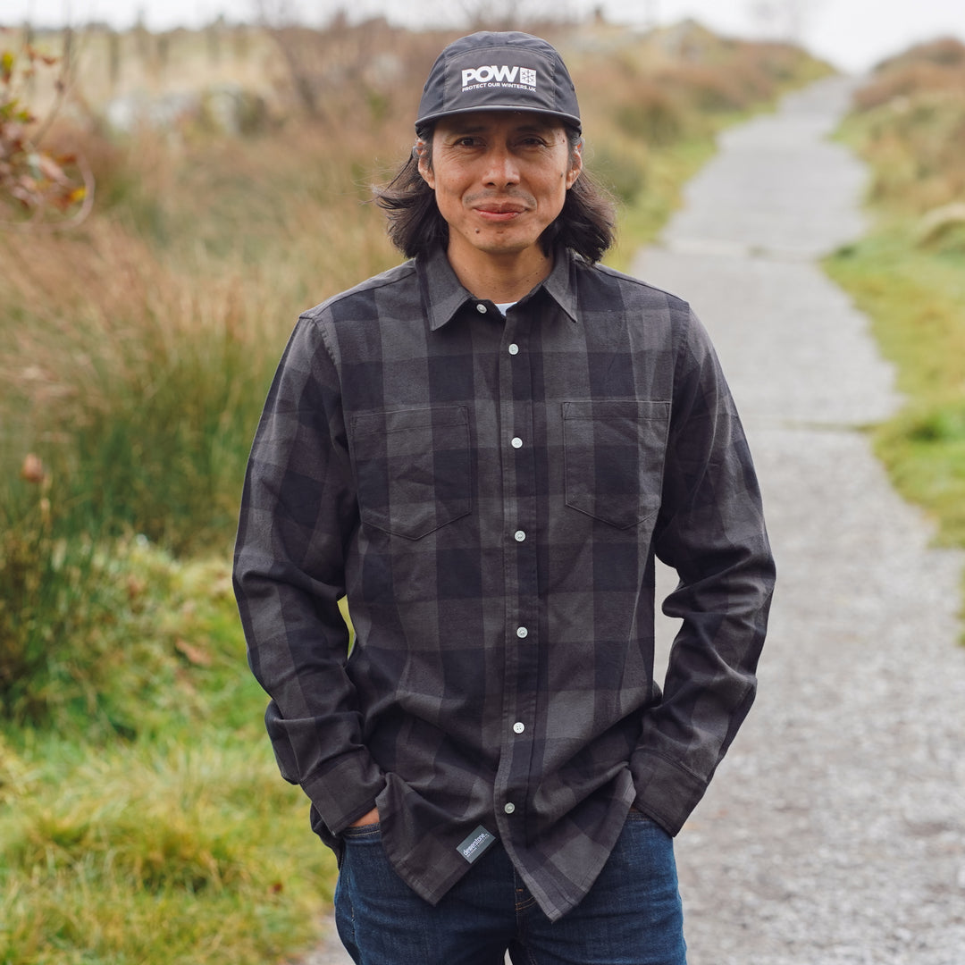 Flannel Check Shirt - Black Graphite