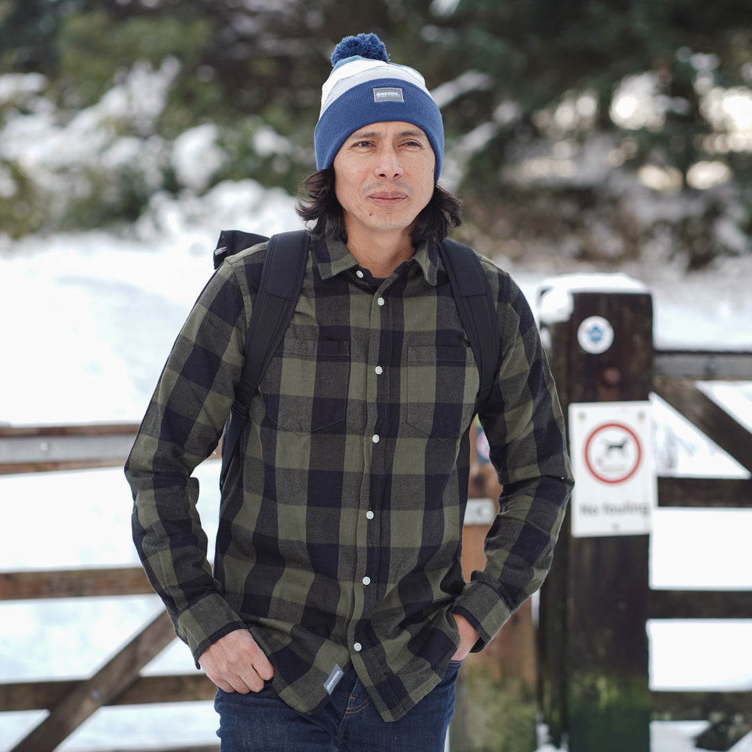 Ridgeline Recycled Beanie - Blue