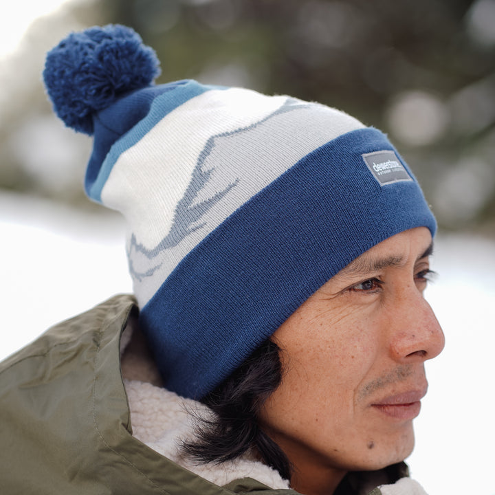 Ridgeline Recycled Beanie - Blue