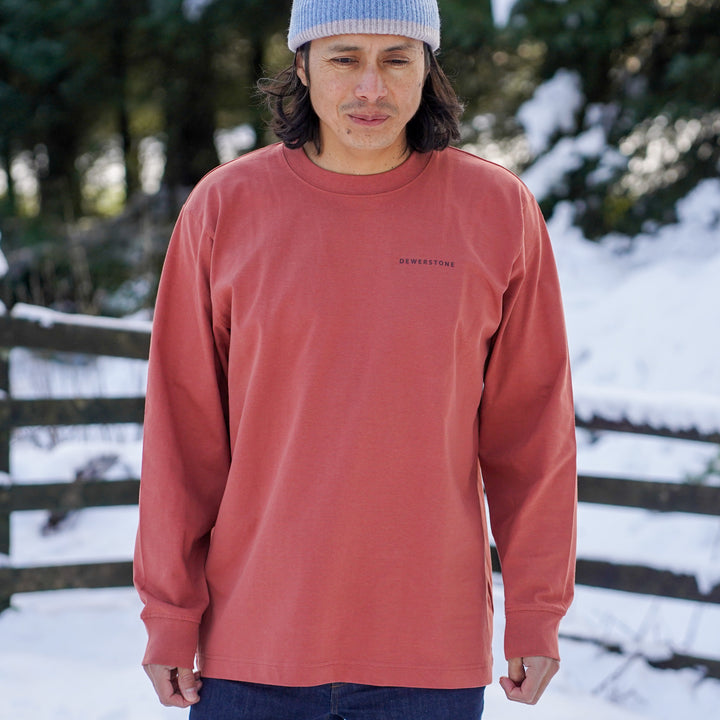 Cascade Organic Cotton Long Sleeve - Chestnut Brown