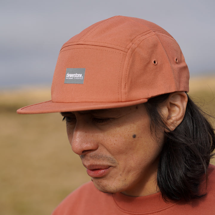 Five Panel Canvas Cap - Chestnut Brown