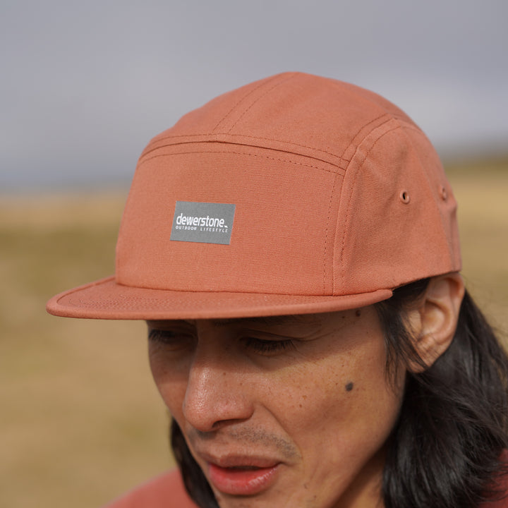 Five Panel Canvas Cap - Chestnut Brown