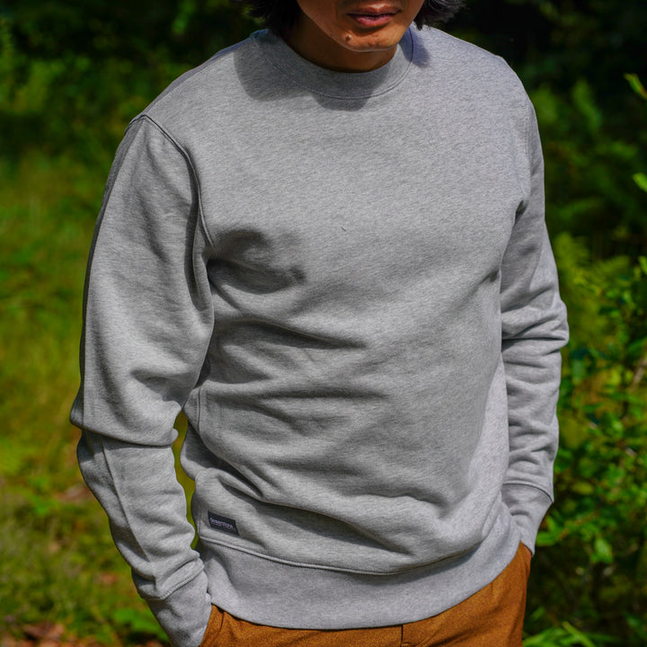 Organic Cotton Sweatshirt - Trail Grey