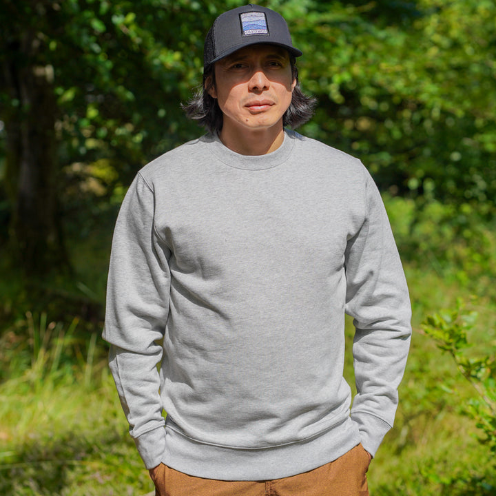 Organic Cotton Sweatshirt - Trail Grey