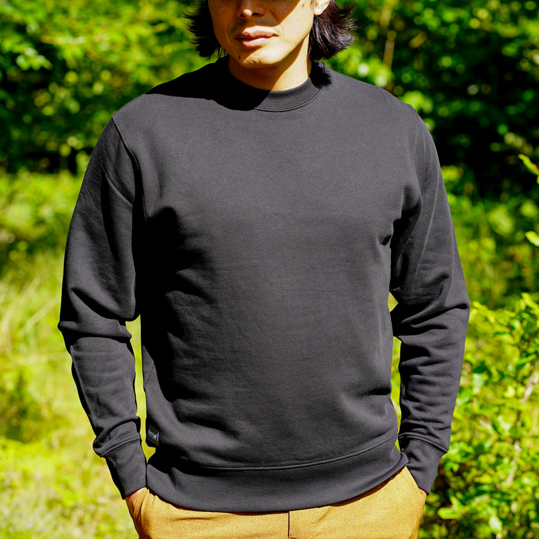 Organic Cotton Sweatshirt - Black