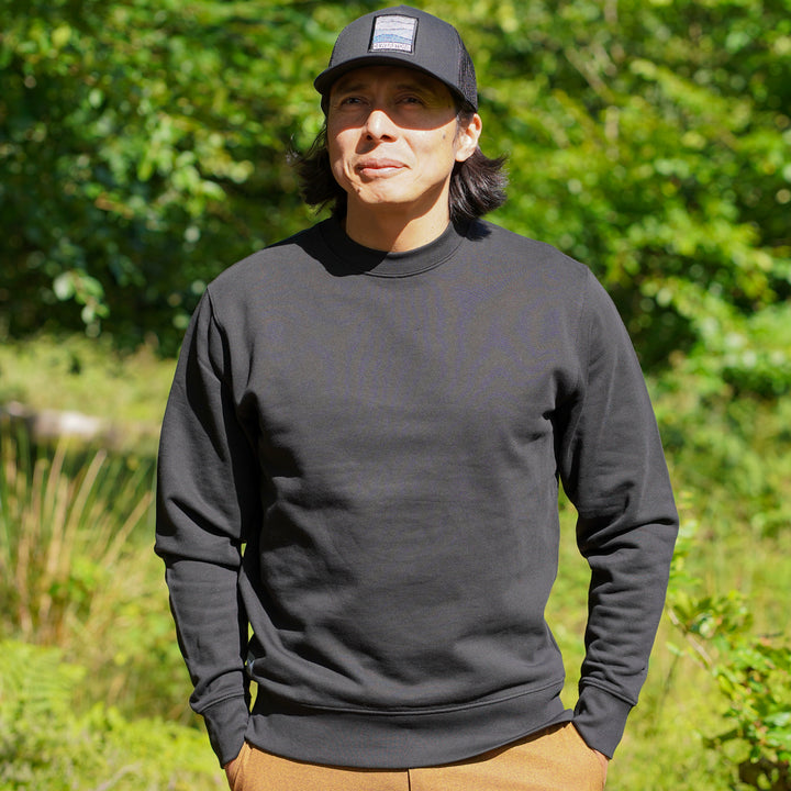 Organic Cotton Sweatshirt - Black