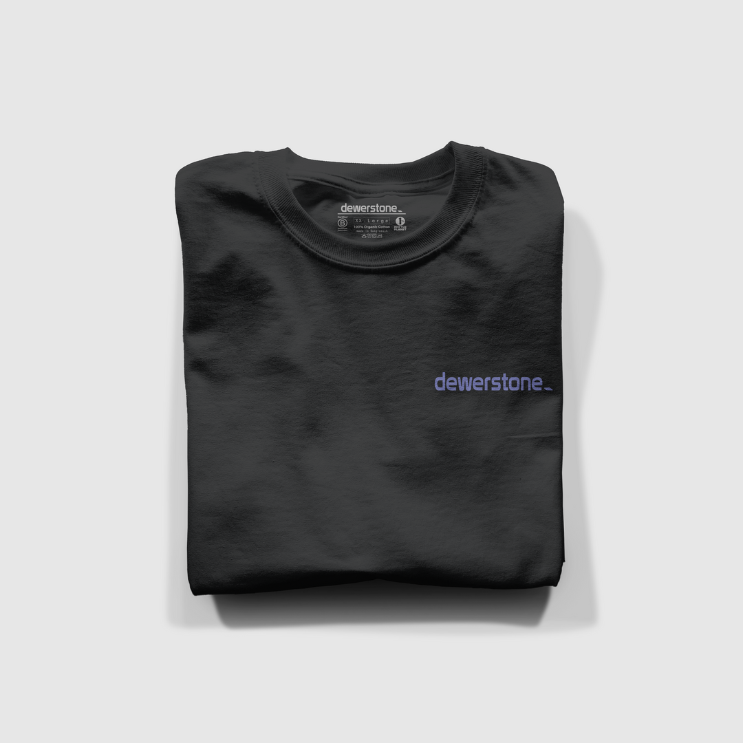 Monument Organic Cotton Long Sleeve - Black / Violet