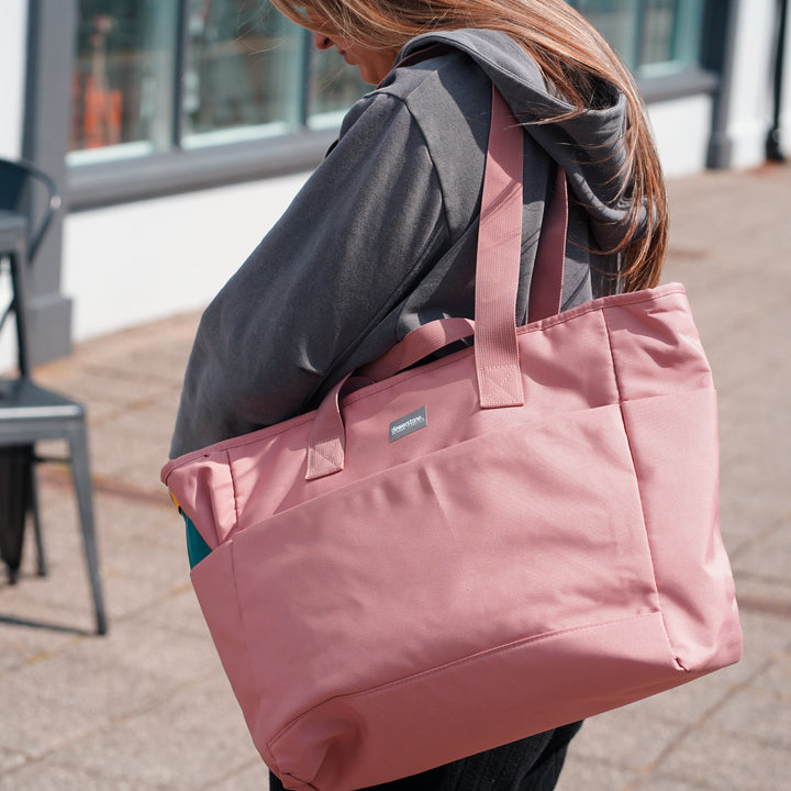 Poppins Recycled Tote Bag - Rose Clay