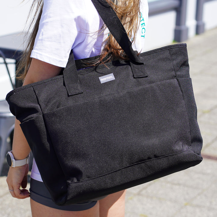 Poppins Recycled Tote Bag - Black