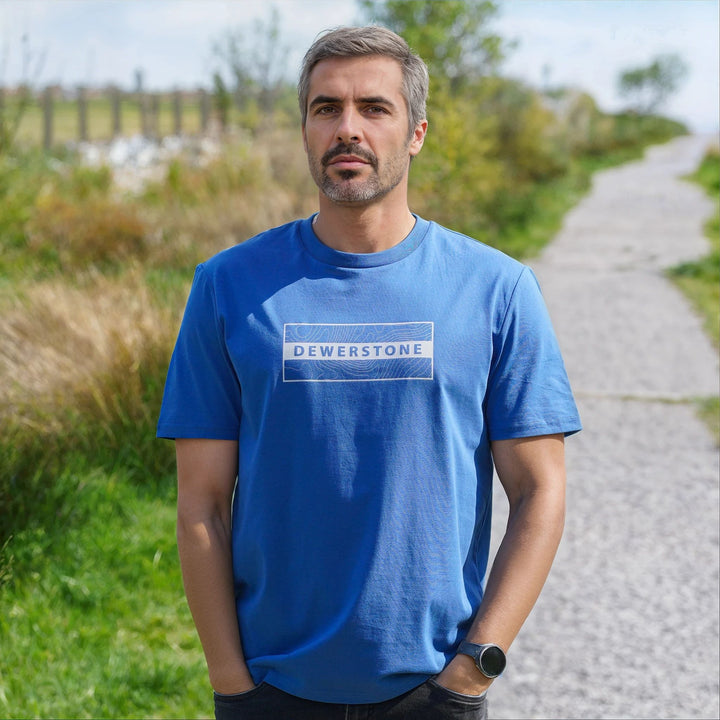 Foundation Organic Cotton T Shirt - Riviera Blue