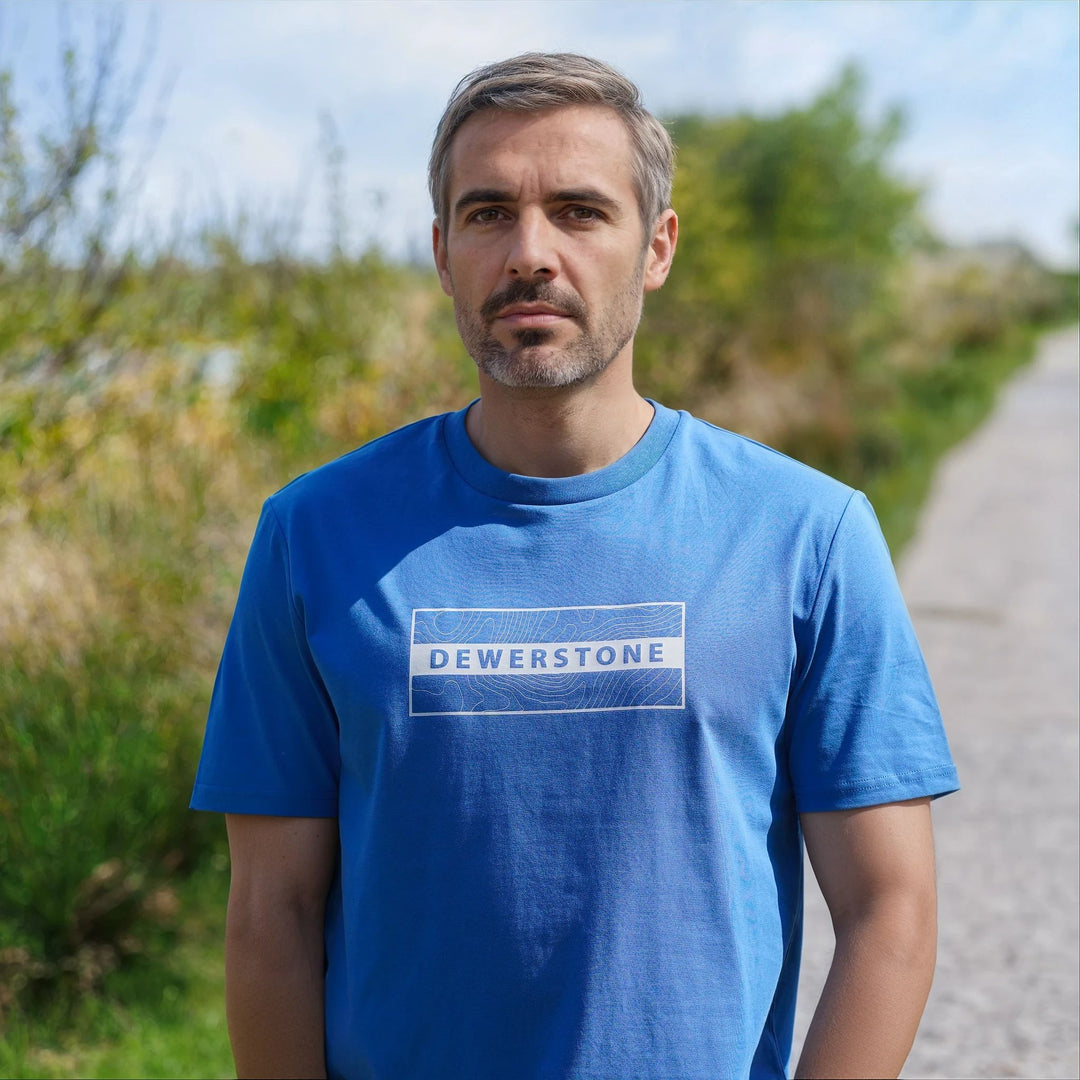 Foundation Organic Cotton T Shirt - Riviera Blue