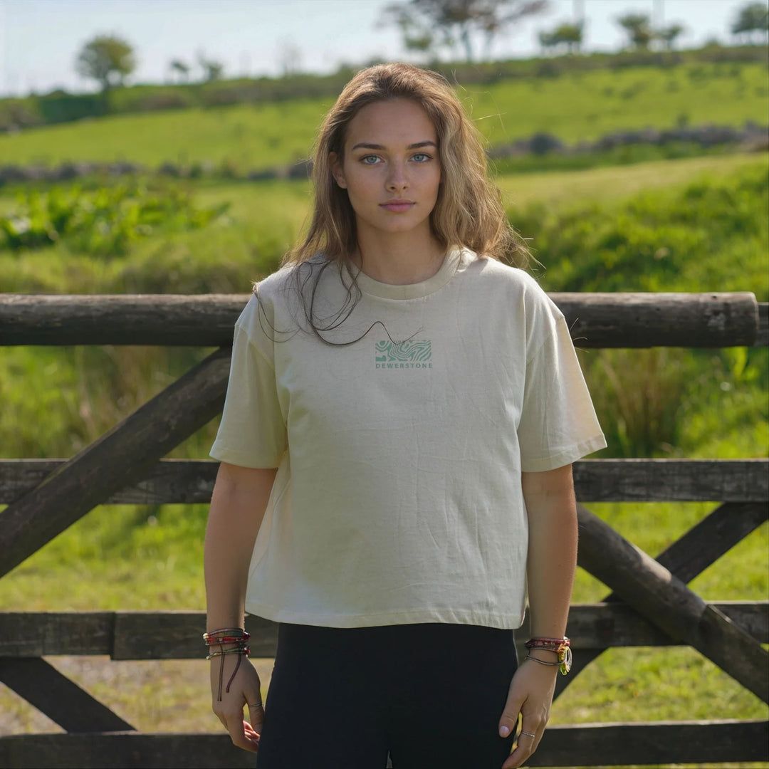 Bedrock Womens Boxy Organic Cotton T Shirt - Raw