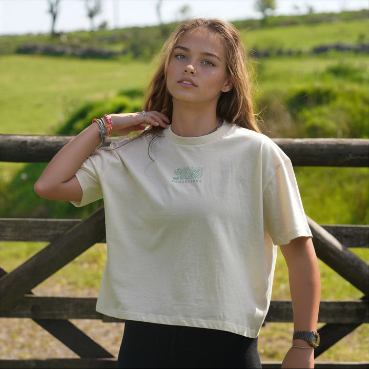 Bedrock Womens Boxy Organic Cotton T Shirt - Raw