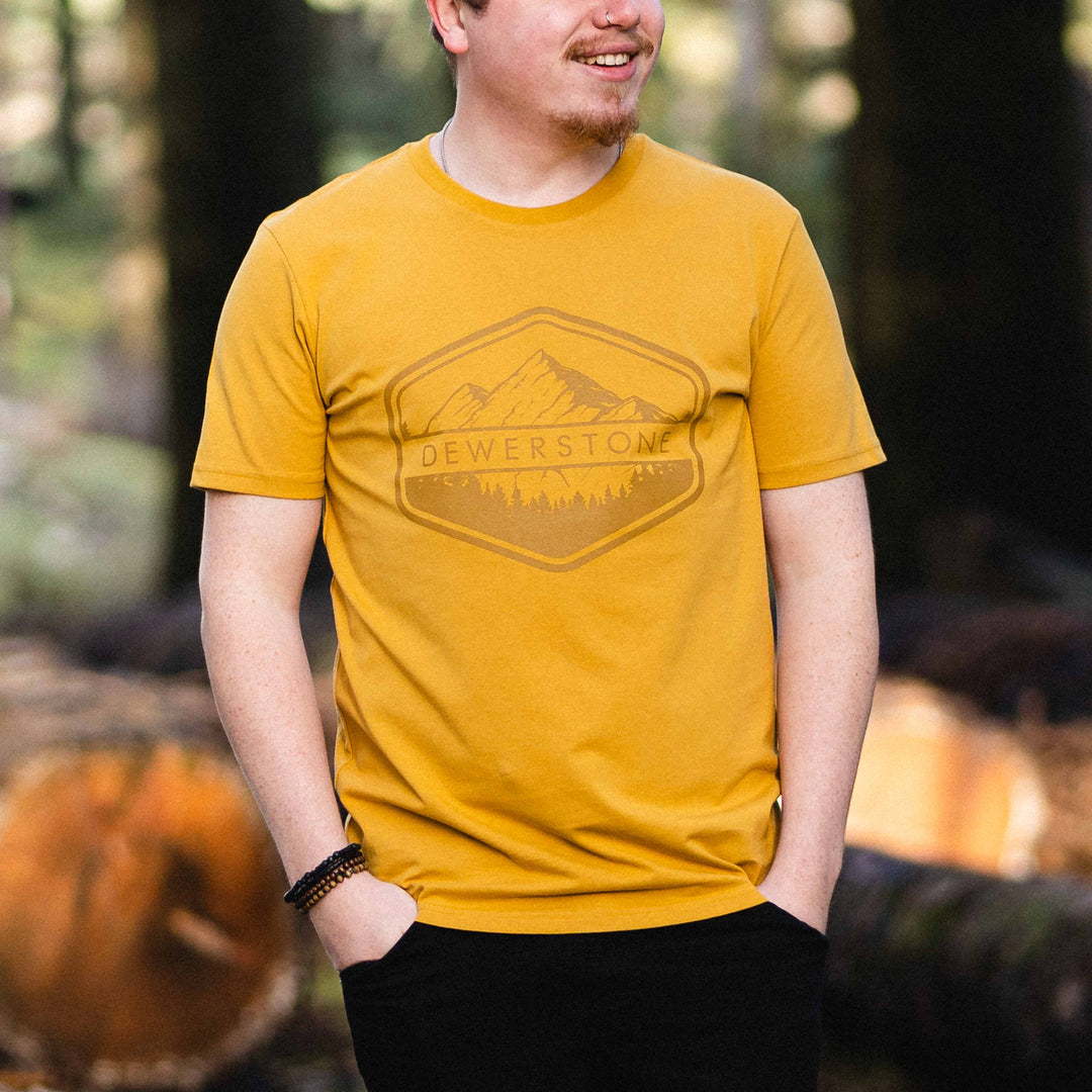 Backpacker T-Shirt - Golden Yellow - dewerstone - T-Shirt - S