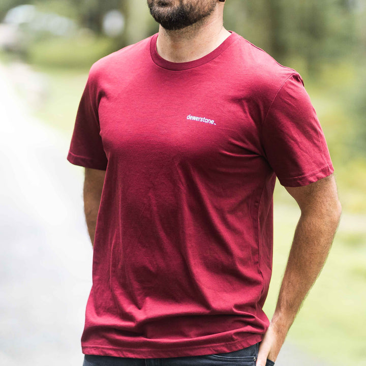 dewerstone T-Shirt Extra Small Logo T - Burgundy