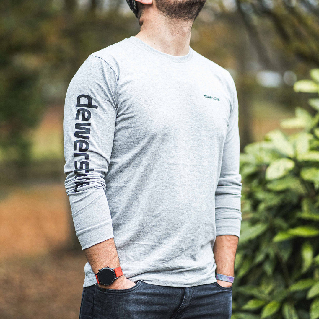 dewerstone Long Sleeve T Shirt XS Monument Long Sleeve - Heather Grey/Black