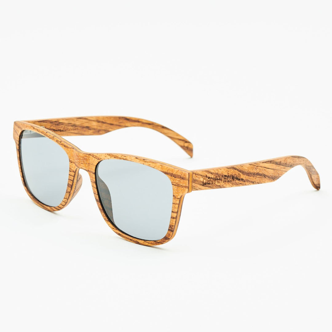 dewerstone Wooden Sunglasses Sumbawa Wooden Sunglasses - ZEISS Lightpro Polarized Lenses - Zebra
