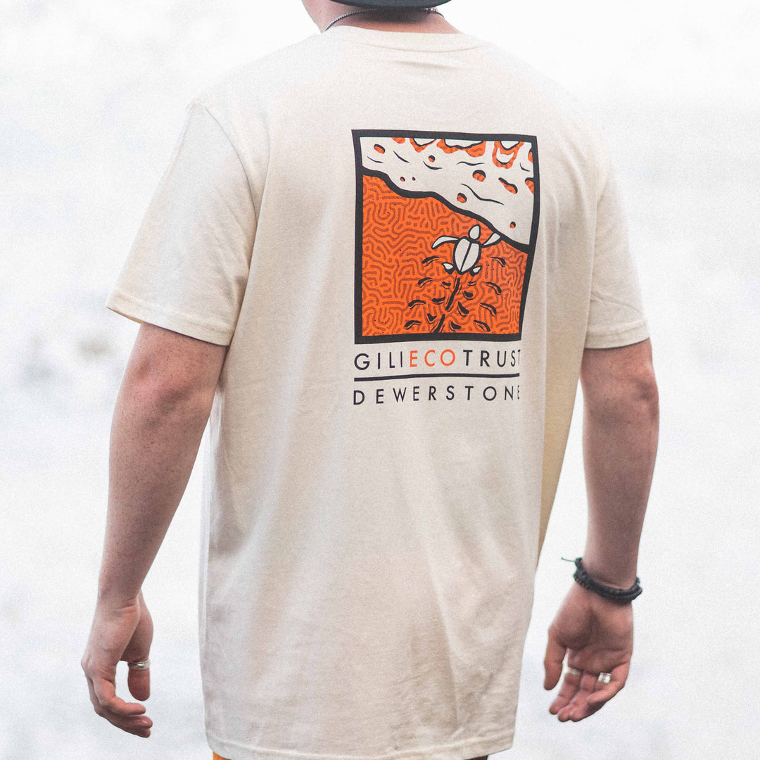 Gili Eco Trust Turtle T-Shirt - Raw - dewerstone - XS