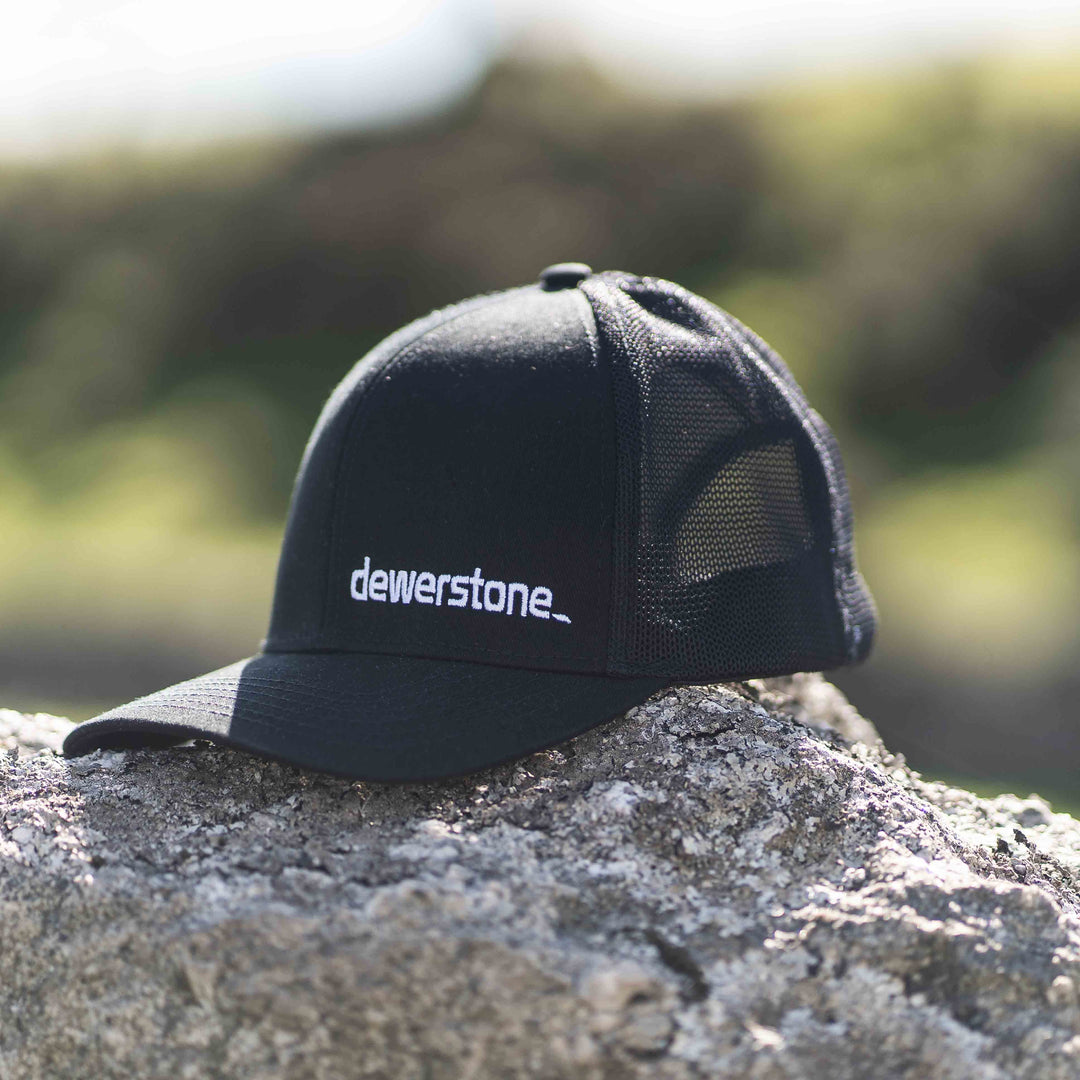 Mesh Trucker Logo Cap - Black - dewerstone - Cap -