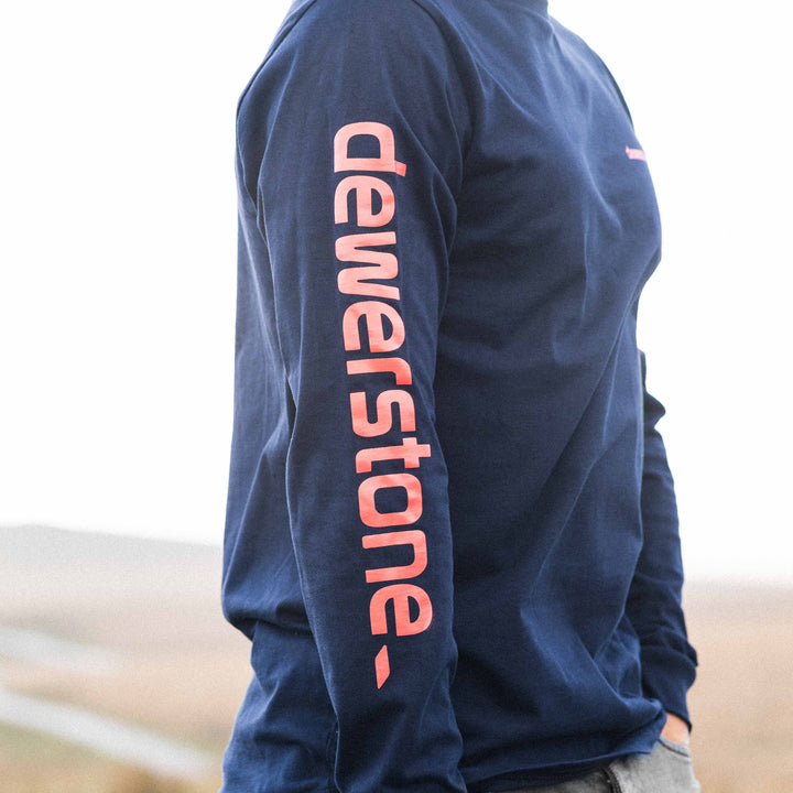 Monument Long Sleeve - Navy/Raspberry - dewerstone - T-Shirt - XS