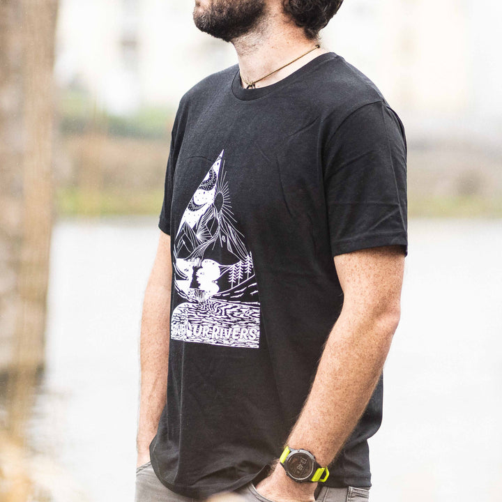 Save Our Rivers - Moonshadow T-shirt - Black - dewerstone - T-Shirt - XS