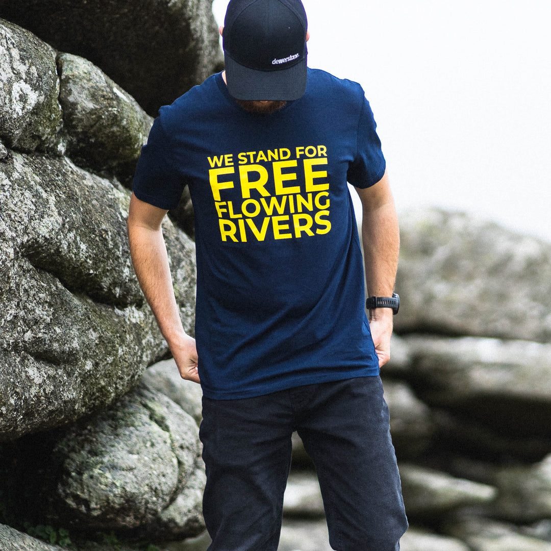 Save Our Rivers T-Shirt - Free Flow - dewerstone - T-Shirt - S