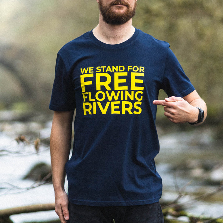 Save Our Rivers T-Shirt - Free Flow - dewerstone - T-Shirt - S