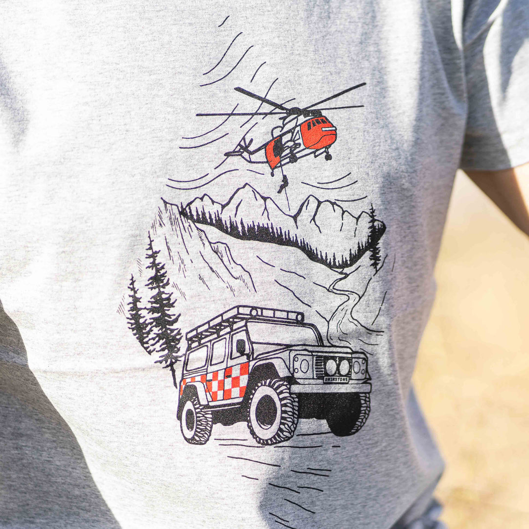 Search & Rescue - Heather Grey - dewerstone - T-Shirt - S