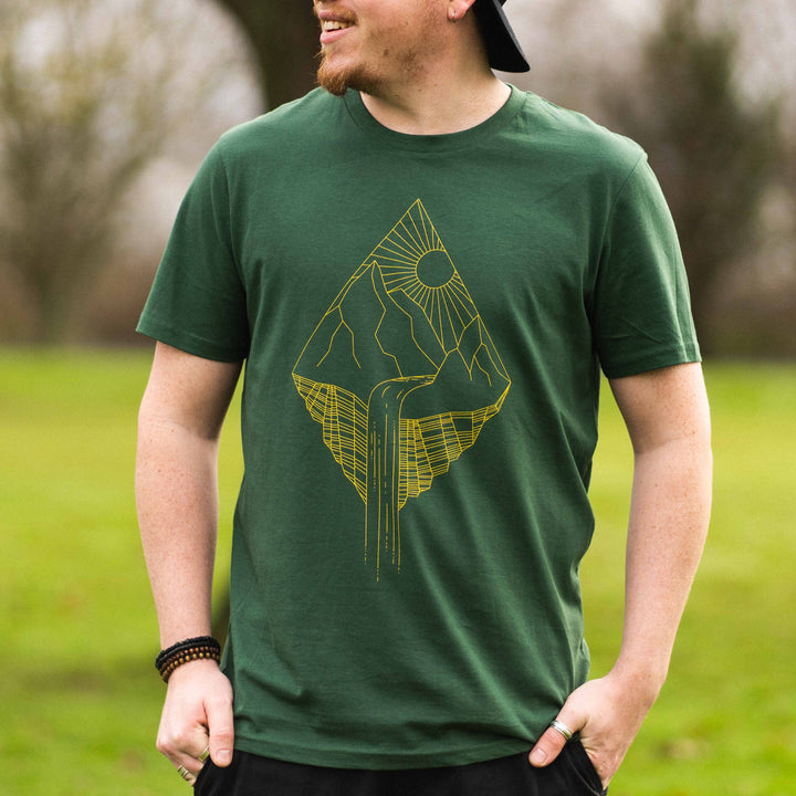 Waterfall T-Shirt - Green - dewerstone - T-Shirt - XS